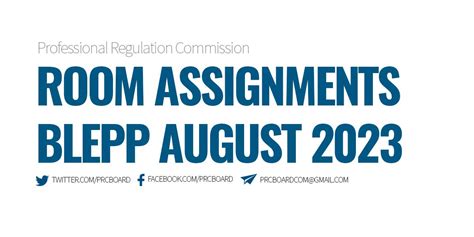 blepp room assignment 2023|efore 6:30 a.m on the first day of examination to verify your room .
